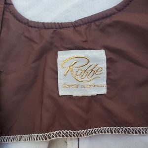 Ski bib, overall,  Roffe, Brown, no size tag ,